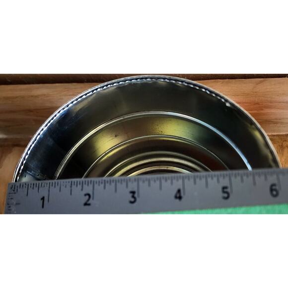 Vintage 7" Hills Brothers / Bros Coffee Can Red Atomic MCM Snowflakes No Lid - Picture 13 of 14